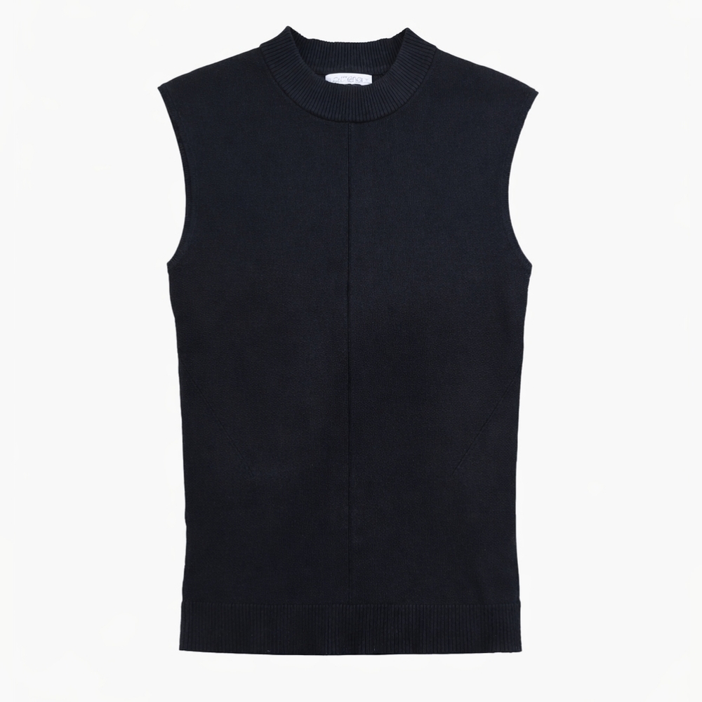 Eva Mendes New York & Company Black Sleeveless Sweater Shell Top Size S